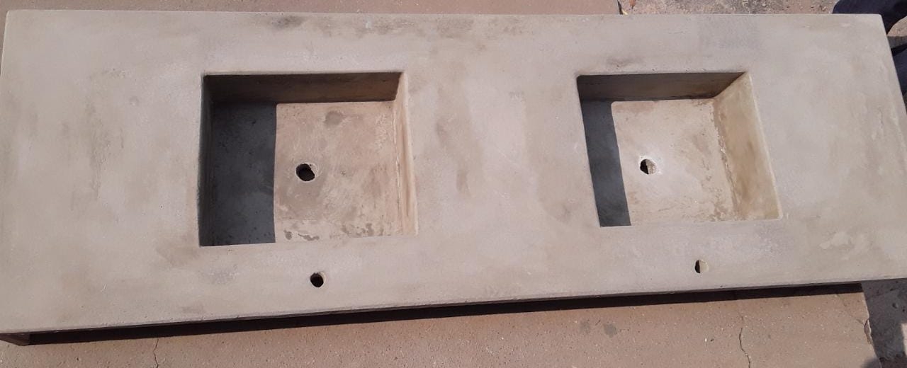 Lavatório em concreto